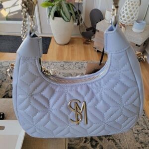 Steve Madden Quilted Lavender Shoulder Bag